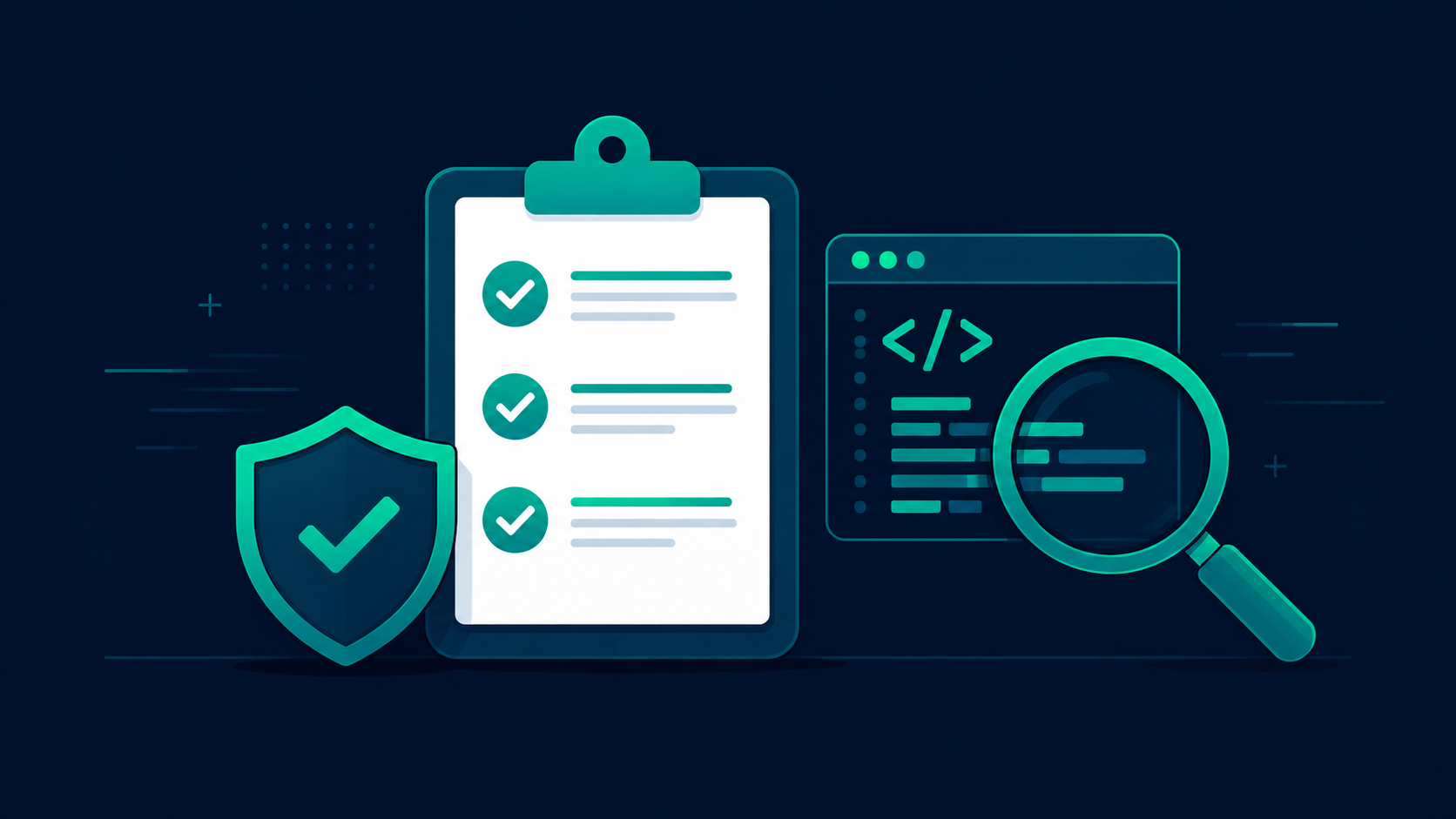 Checklist illustration representing how to evaluate a software development company in Mumbai