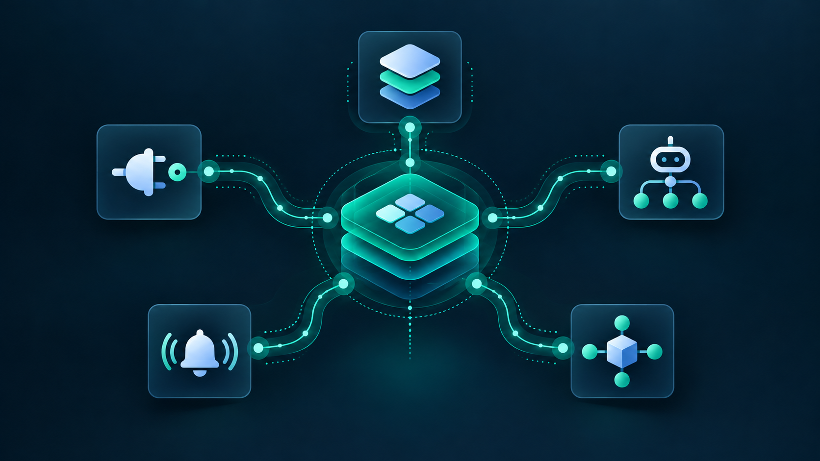 Five approaches for adding AI to existing software: API integration, RAG, agents, workflows, and middleware