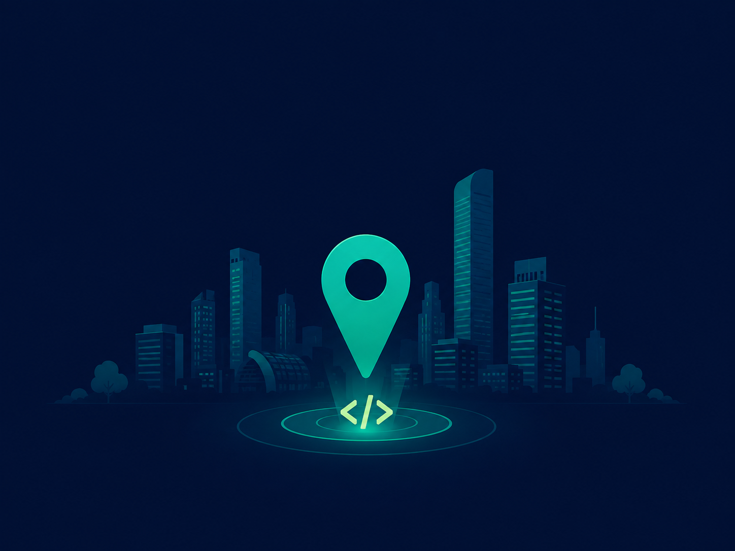  Illustration of a Noida-based software development team building custom industry solutions