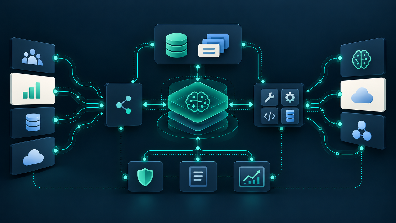 Reference architecture for adding AI to existing enterprise software